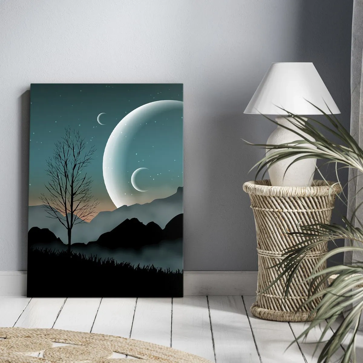 Impression sur toile - Image sur toile - Carnaval de la nuit étoilée - 55x100 cm