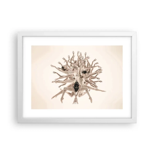 Affiche dans un cadre blanc - Poster - S'épanouir en danse - 40x30 cm