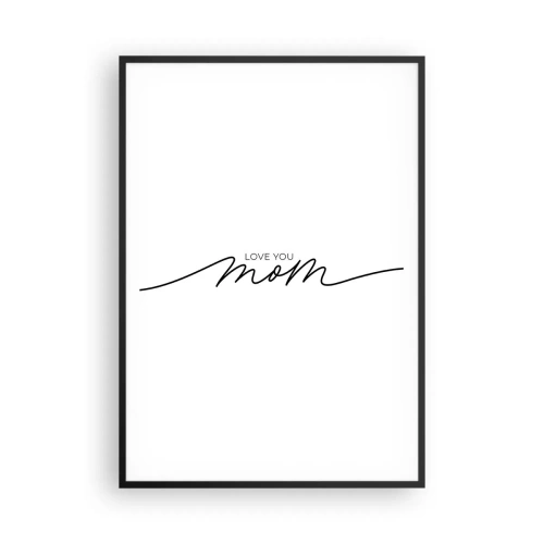 Affiche dans un cadre noir - Poster - Grand chamboulement - 70x100 cm