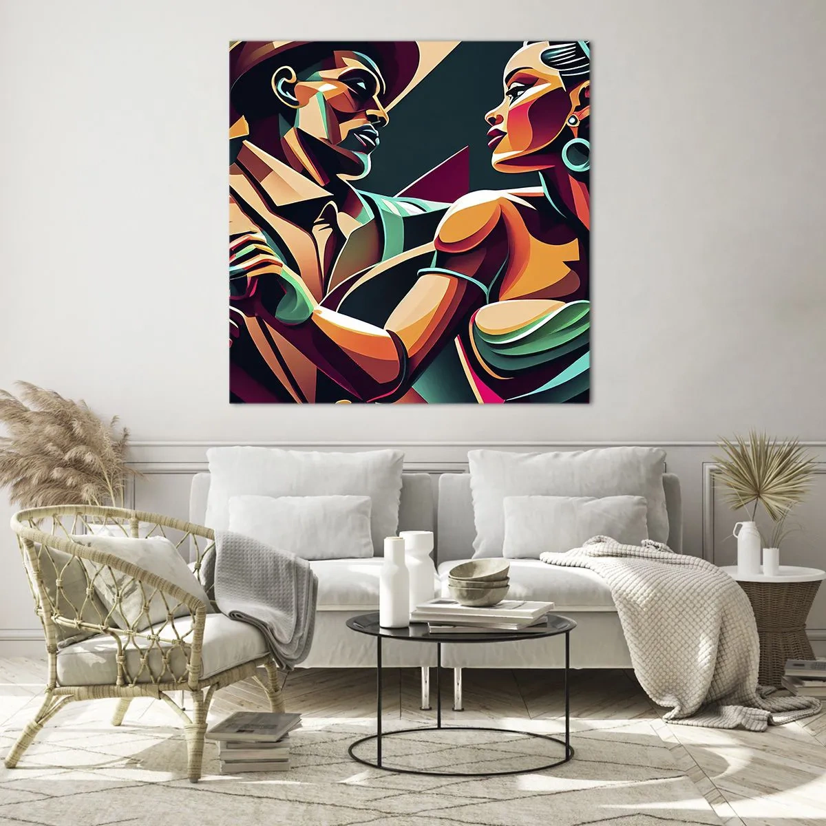 Impression sur verre - Image sur verre - Au rythme du coeur - 70x70 cm