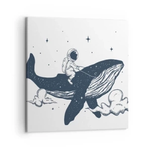 Impression sur toile - Image sur toile - Aventure spatiale - 50x50 cm