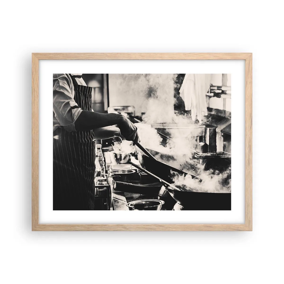 Affiche dans un chêne clair - Poster - Alchimie des saveurs - 50x40 cm