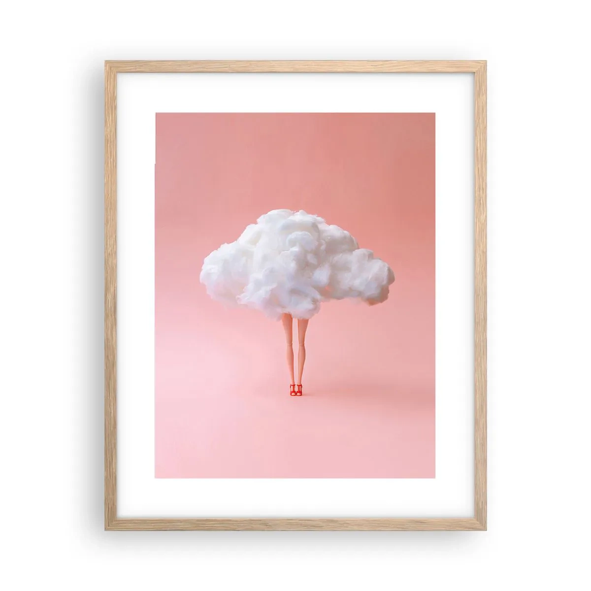 Affiche dans un chêne clair - Poster - Douce promesse - 40x50 cm