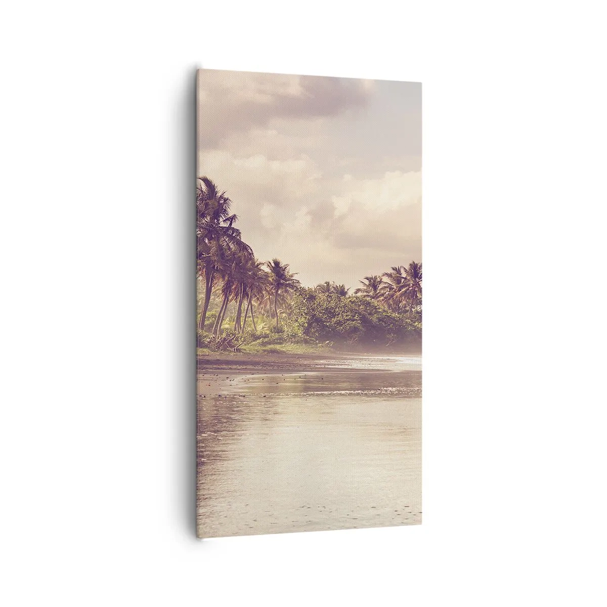 Impression sur toile - Image sur toile - La caresse des vagues - 65x120 cm