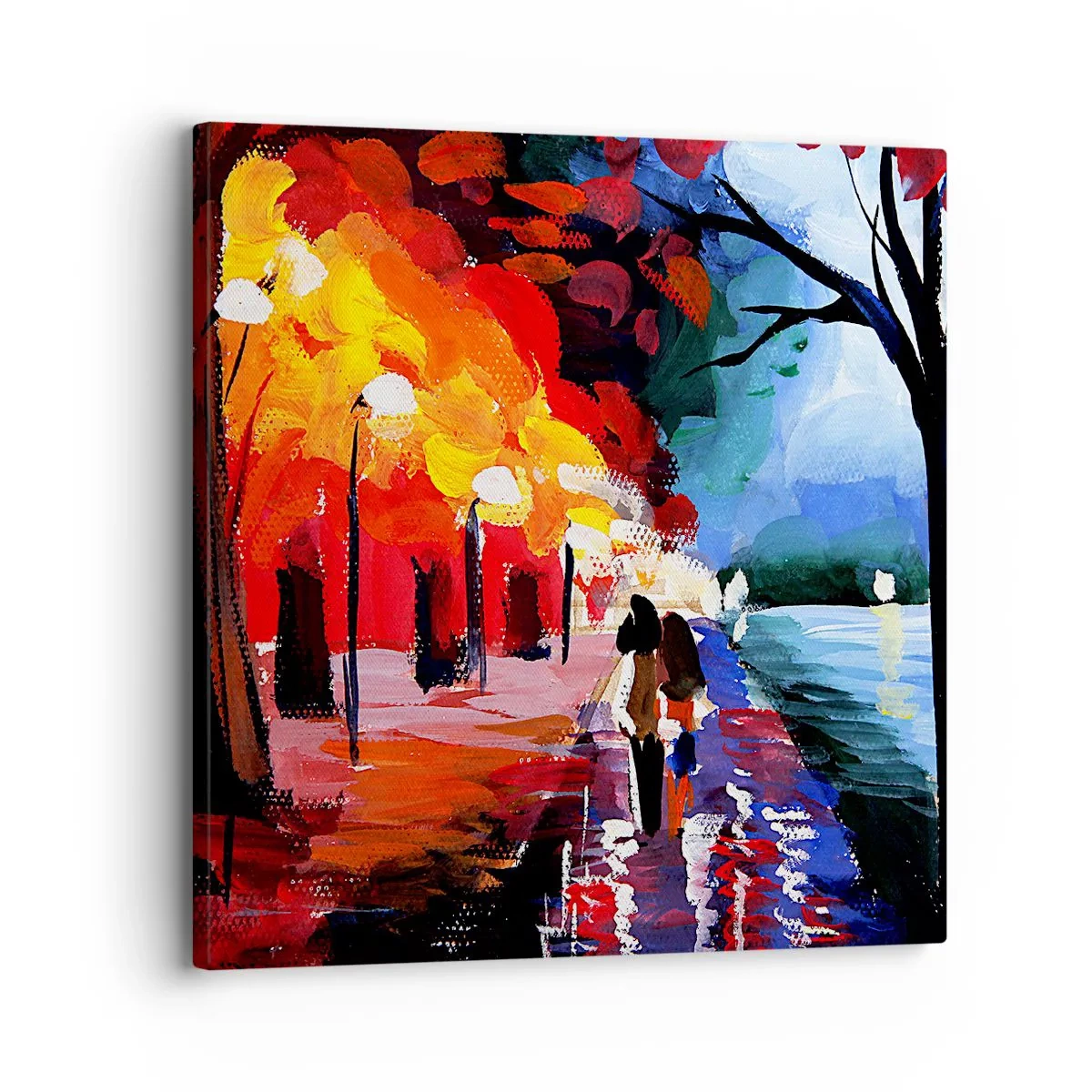 Impression sur toile - Image sur toile - Automne flamboyant dans le parc - 30x30 cm