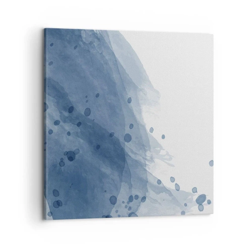 Impression sur toile - Image sur toile - Tulle bleu - 60x60 cm