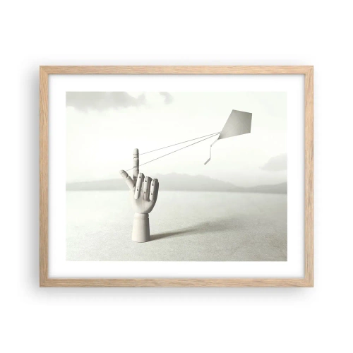 Affiche dans un chêne clair - Poster - Épreuve de force - 50x40 cm