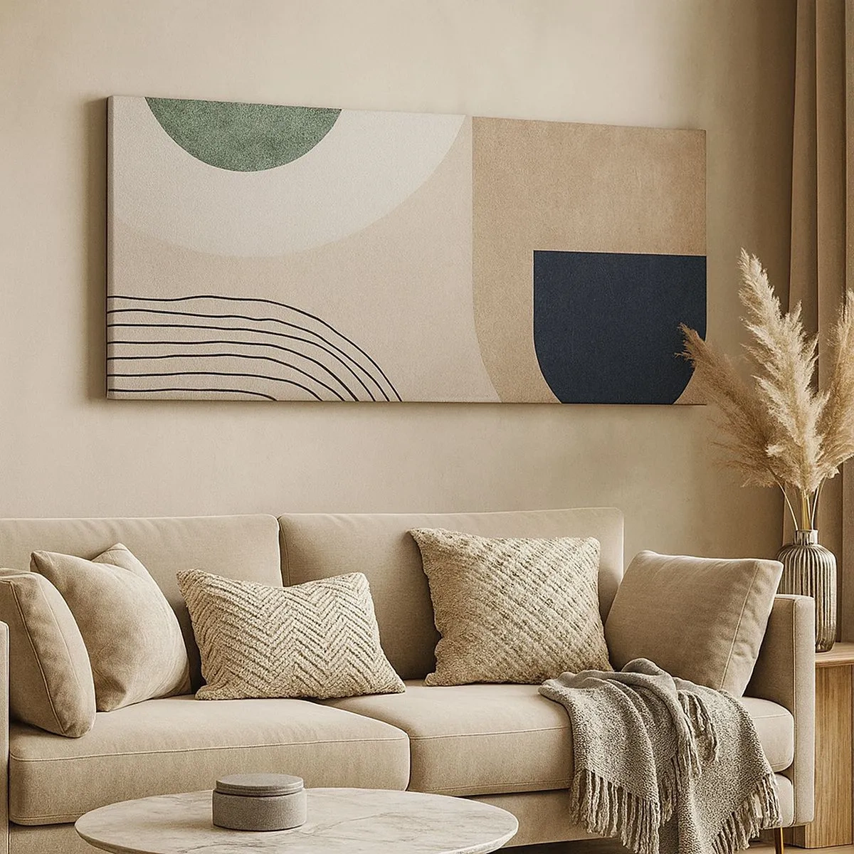 Impression sur toile - Image sur toile - La douceur de l'ovale - 100x40 cm