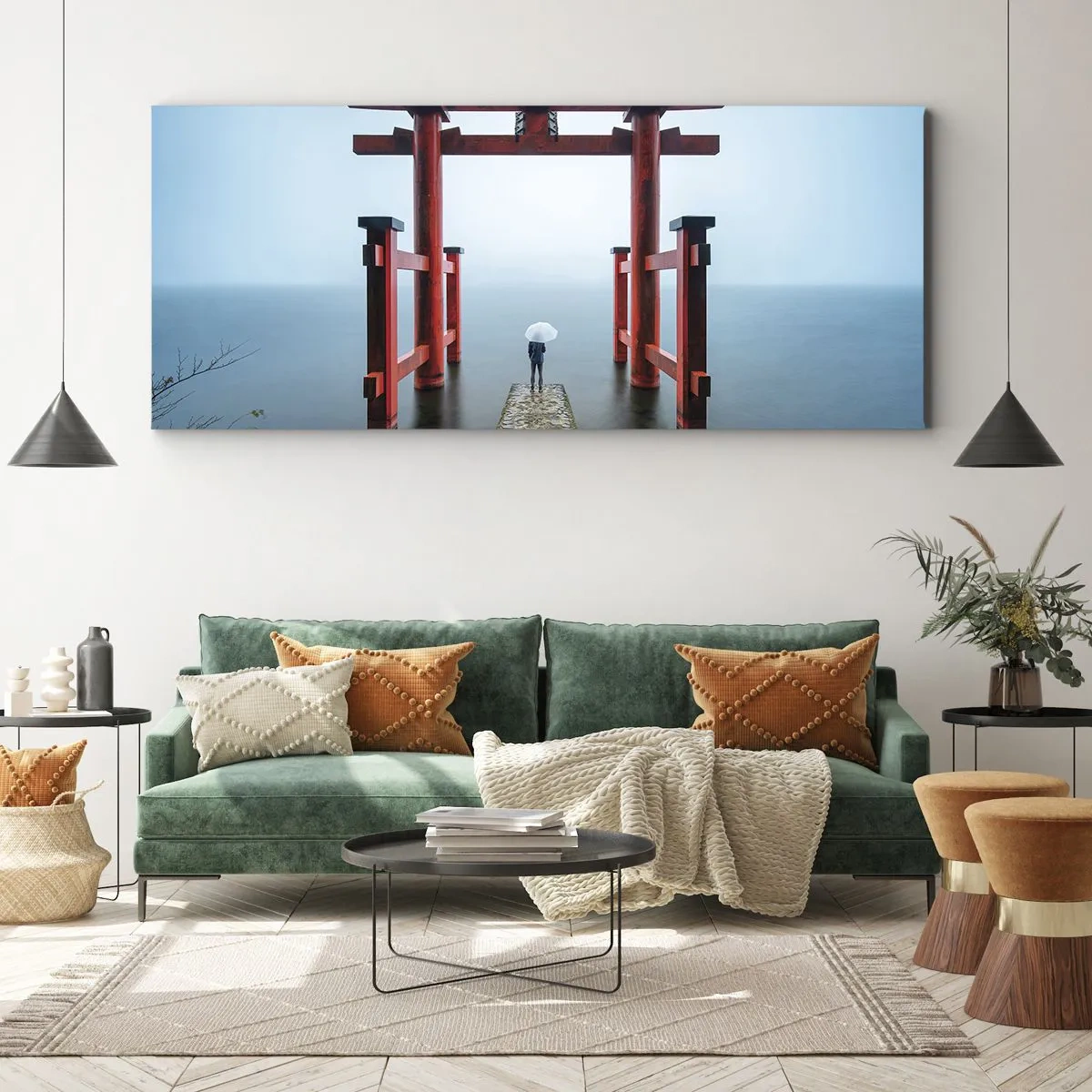 Impression sur toile - Image sur toile - Rêverie japonnaise - 90x30 cm
