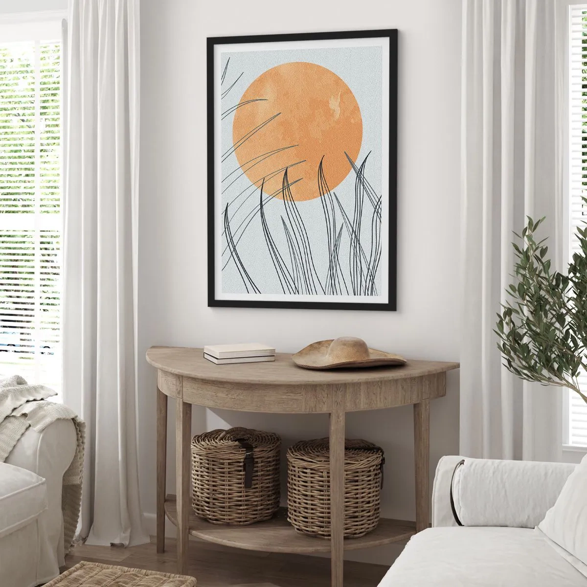 Affiche dans un cadre noir - Poster - Toujours vers le soleil - 70x100 cm