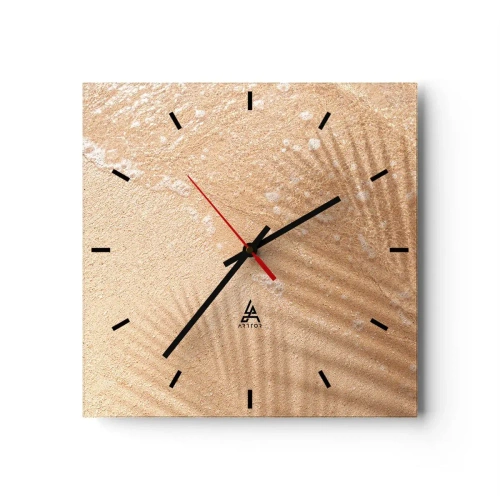 Horloge murale - Pendule murale - Ombre d'un été chaud - 40x40 cm
