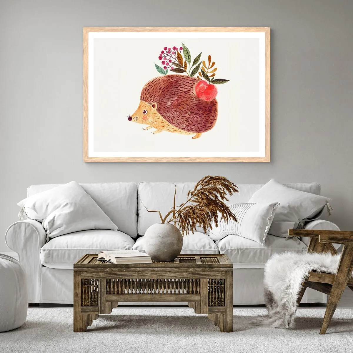 Affiche dans un chêne clair - Poster - Et tu m’apprécies déjà - 91x61 cm