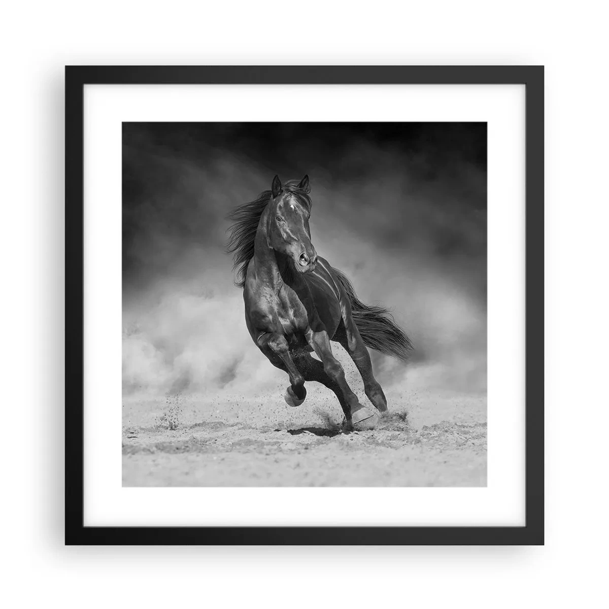 Affiche dans un cadre noir - Poster - Digne de l'émir lui-même - 40x40 cm