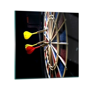 Impression sur verre - Image sur verre - Droit au but - 40x40 cm