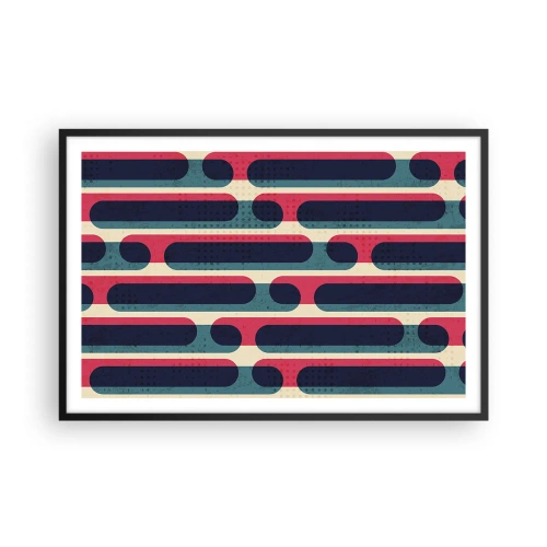 Affiche dans un cadre noir - Poster - En profondeur et sur l'avant - 91x61 cm