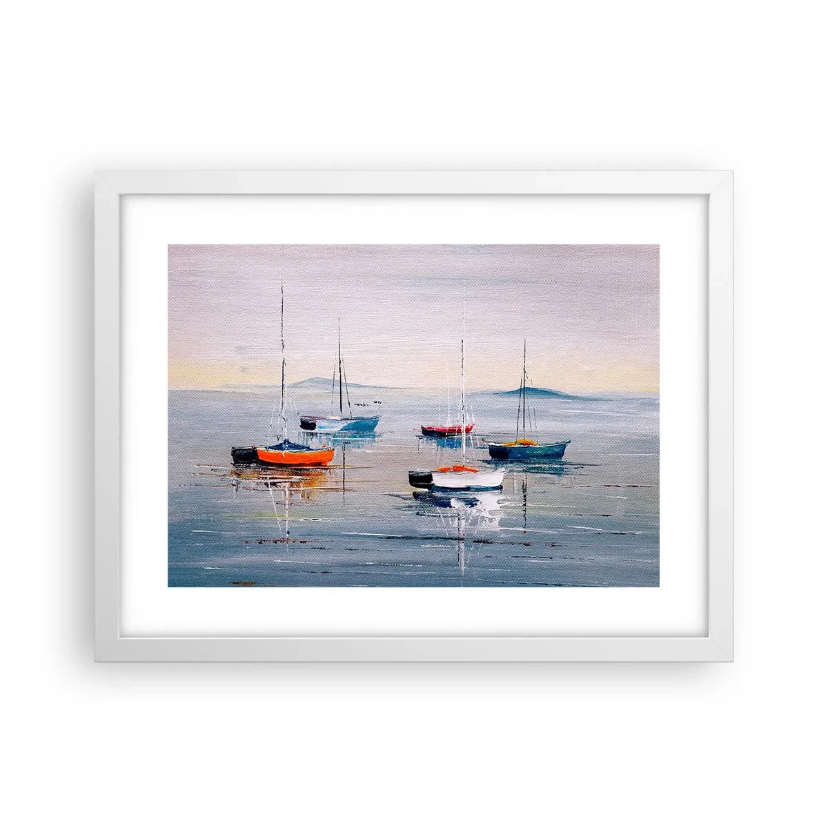 Affiche dans un cadre blanc - Poster - Un repos bien mérité - 40x30 cm