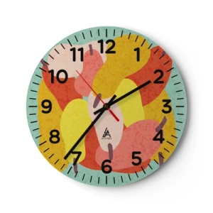 Horloge murale - Pendule murale - Essayez le soleil d'été - 30x30 cm