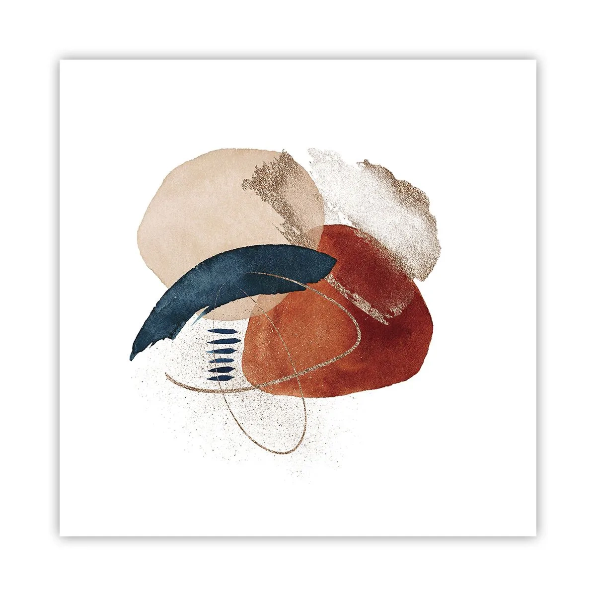 Affiche - Poster - Composition ovale - 50x50 cm