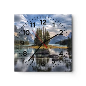 Horloge murale - Pendule murale - Sous les grandes eaux claires - 40x40 cm