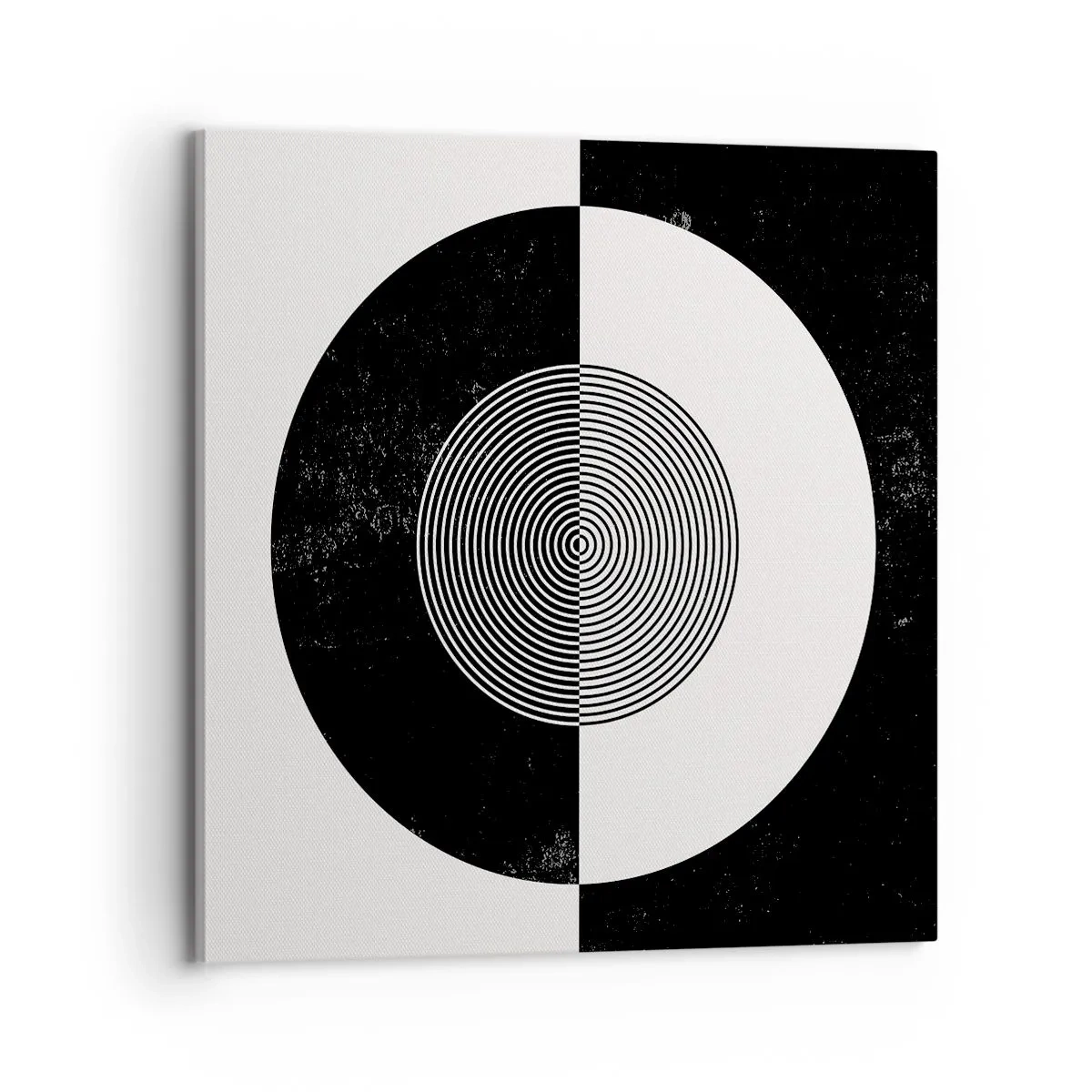 Impression sur toile - Image sur toile - Harmonie de noir et blanc - 70x70 cm