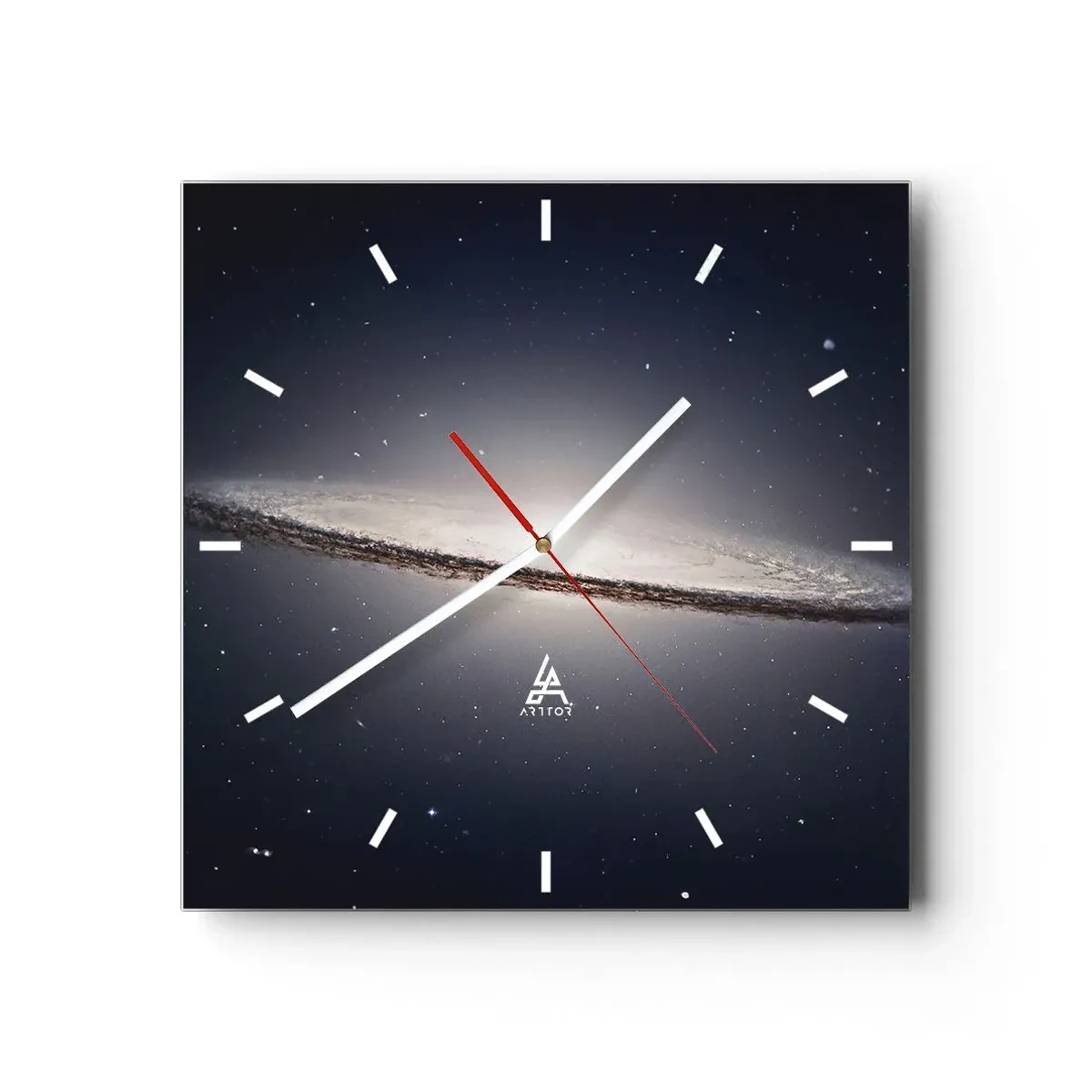 Horloge murale - Pendule murale - Il y a bien longtemps, dans une galaxie très lointaine… - 40x40 cm