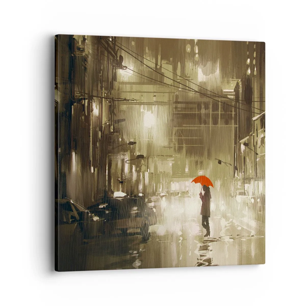 Impression sur toile - Image sur toile - Seule mais pas solitaire - 40x40 cm