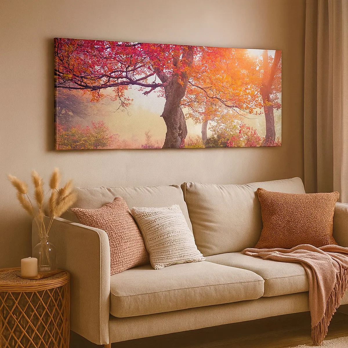 Impression sur toile - Image sur toile - Frénésie de floraison - 100x40 cm