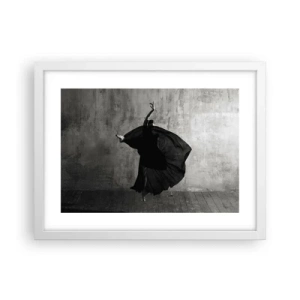 Affiche dans un cadre blanc - Poster - Pas plein de passion - 40x30 cm