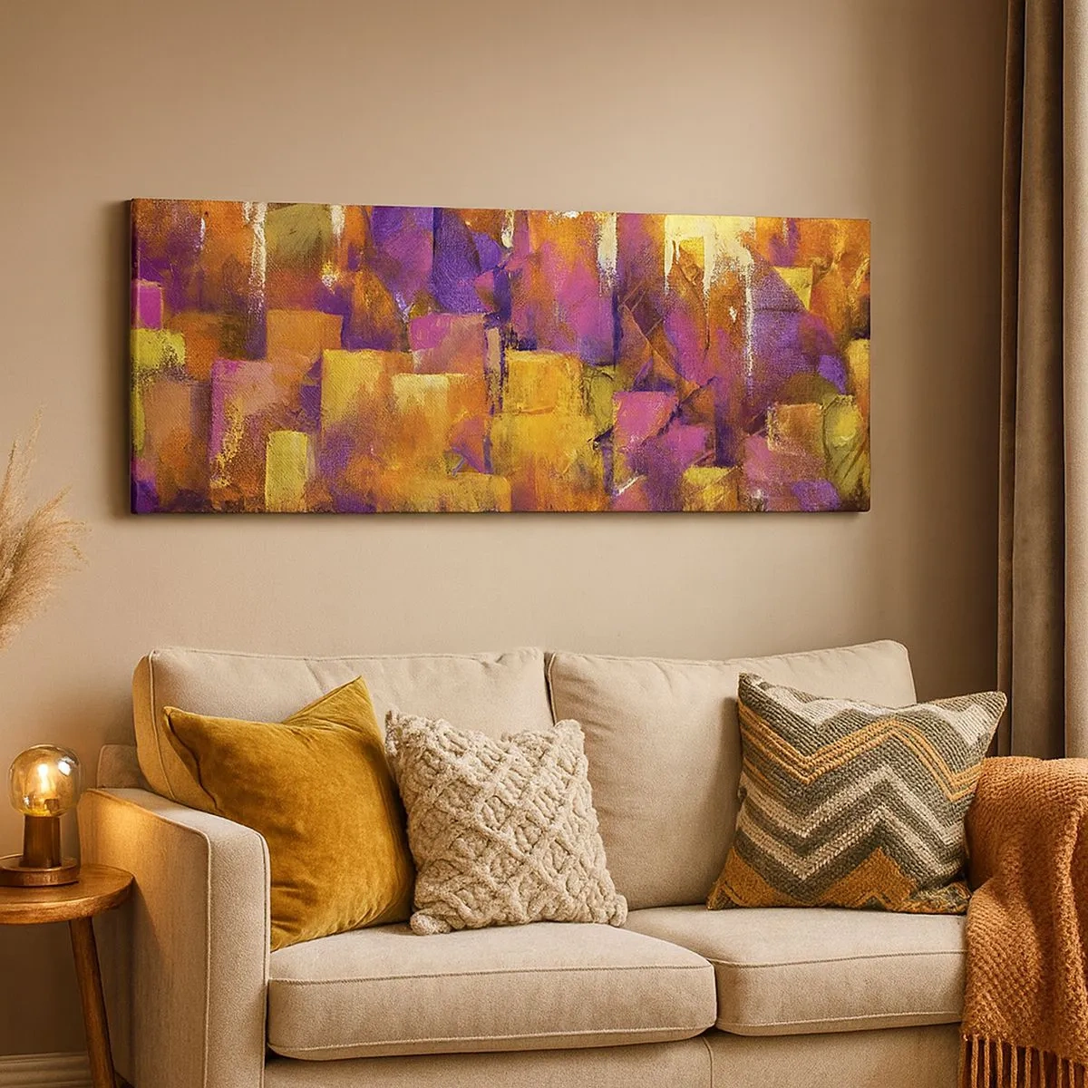 Impression sur toile - Image sur toile - Composition métropolitaine - 100x40 cm