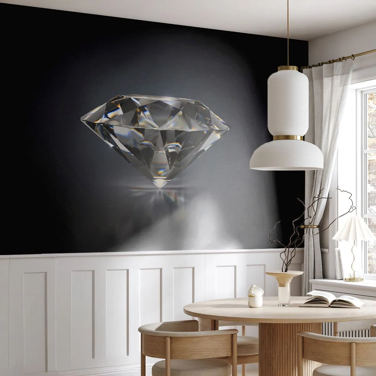 Papier Peint Photo Premium Canvas - La meilleure amie - diamant, diamant, Gemme - 500x350 cm