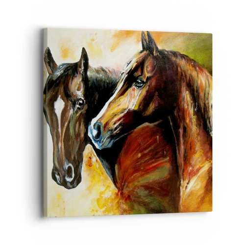 Impression sur toile - Image sur toile - Deux fois plus gracieux - 30x30 cm
