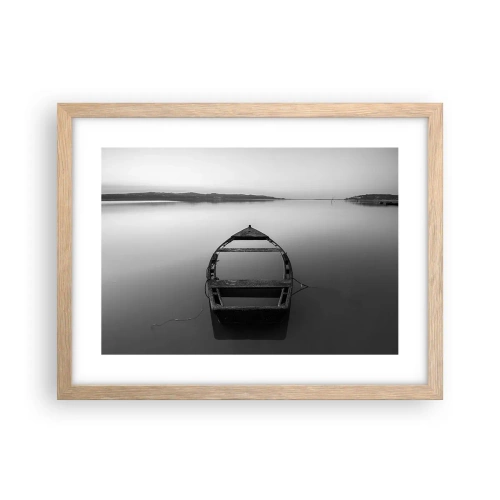 Affiche dans un chêne clair - Poster - Nostalgie et mélancolie - 40x30 cm