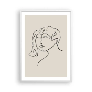 Affiche dans un cadre blanc - Poster - Et l'unité est apparue - 50x70 cm