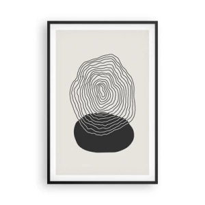 Affiche dans un cadre noir - Poster - Durabilité et oscillation - 61x91 cm