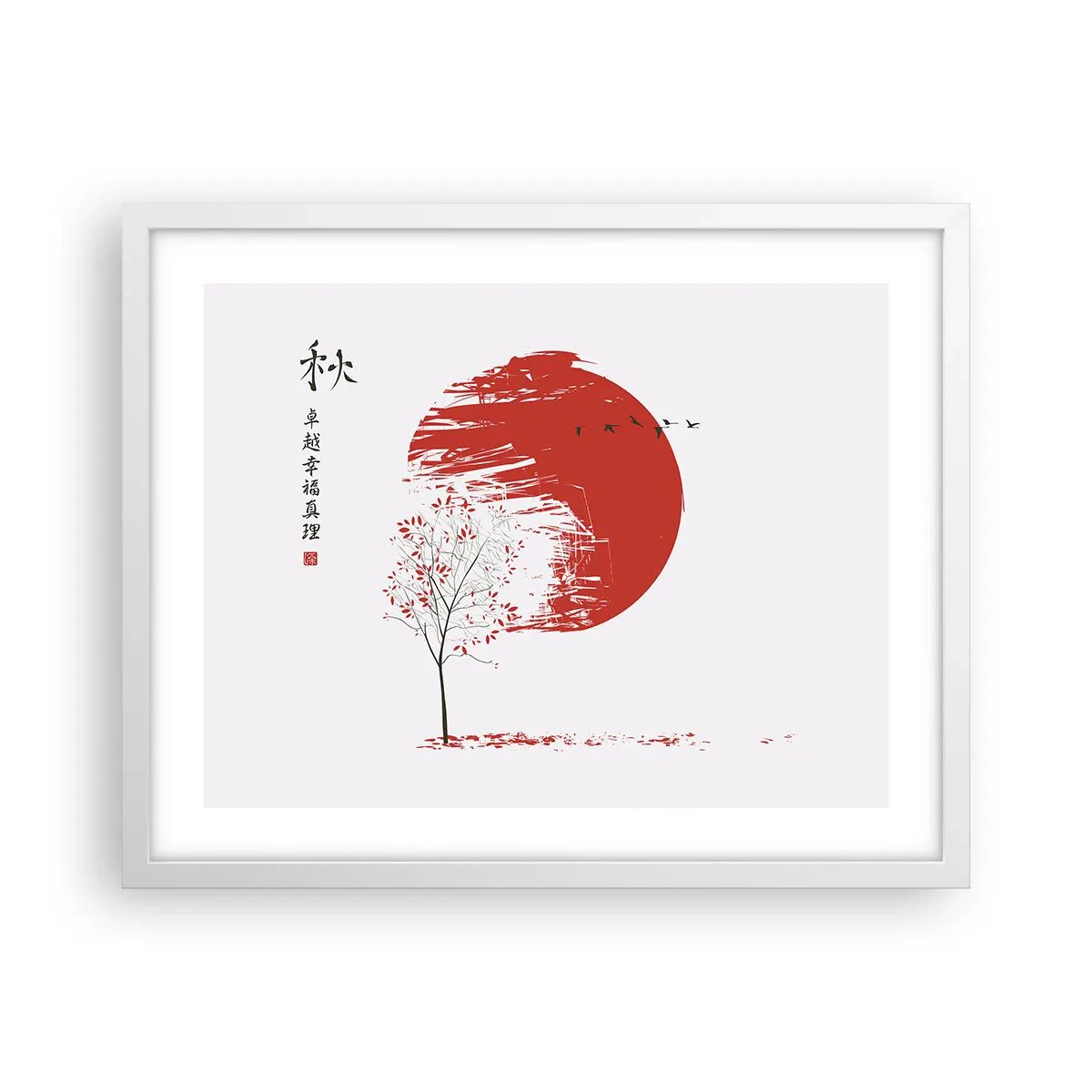 Affiche dans un cadre blanc - Poster - Connaissez-vous ce pays ? - 50x40 cm