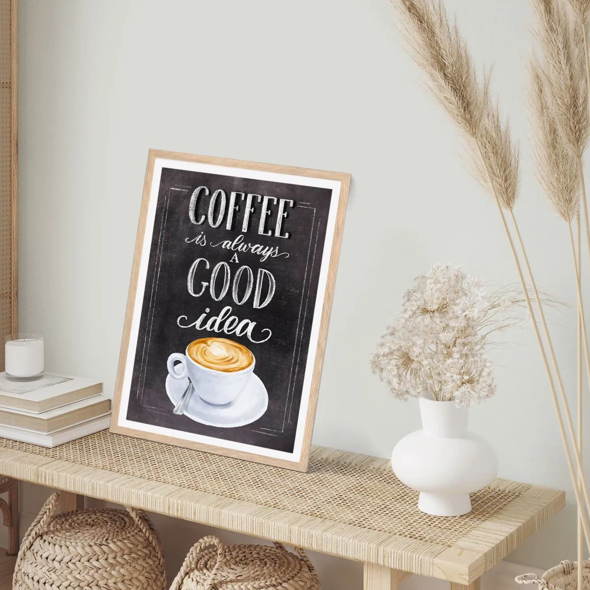 Affiche dans un chêne clair - Poster - Bien sûr! - 70x100 cm