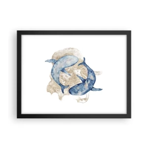 Affiche dans un cadre noir - Poster - Amis ou amoureux? - 40x30 cm