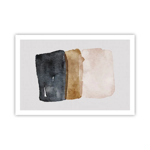 Affiche - Poster - Composition de couleurs de la terre - 91x61 cm