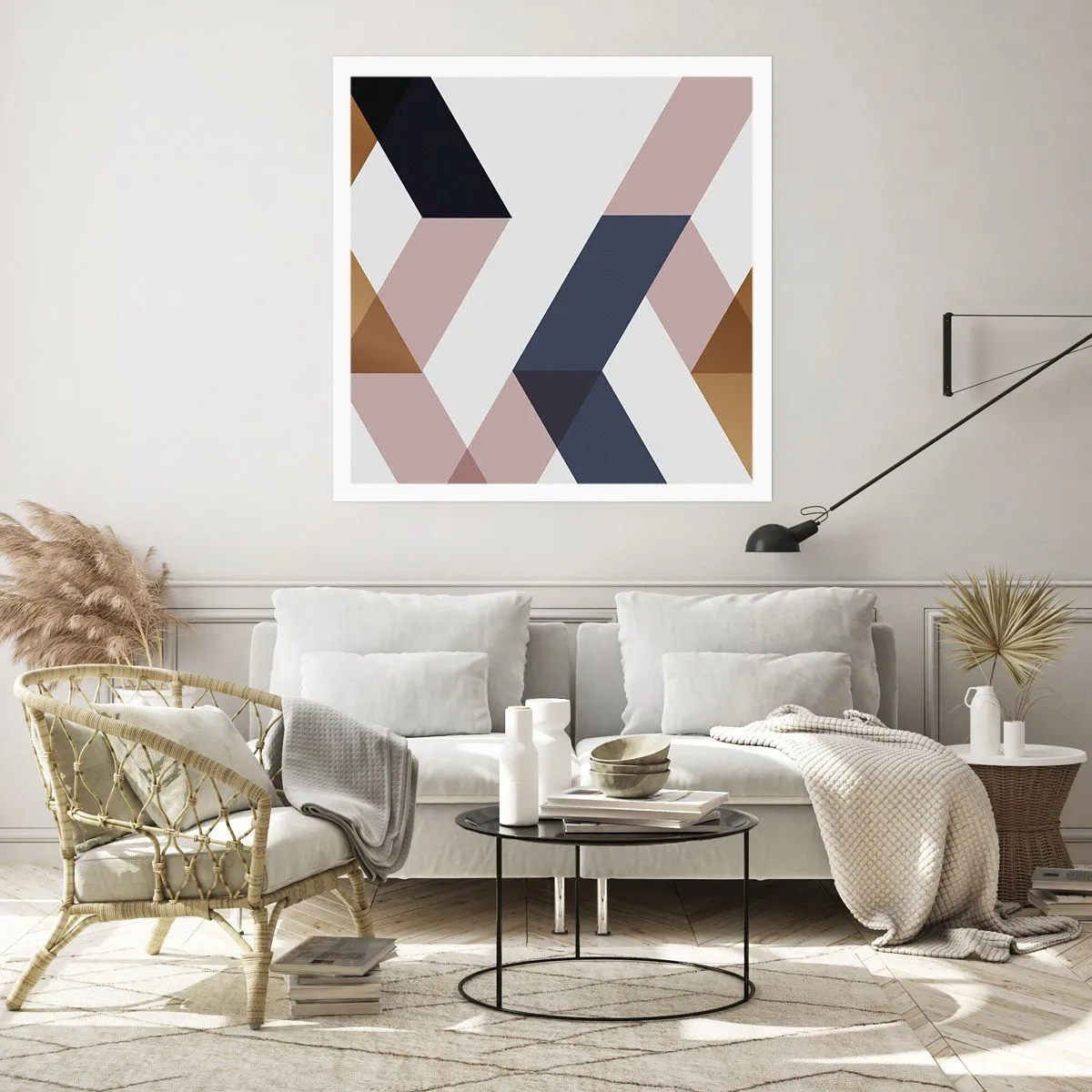 Affiche - Poster - Plats et angles - 30x30 cm