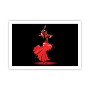 Affiche - Poster - L'esprit fougueux du flamenco - 91x61 cm