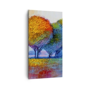 Impression sur toile - Image sur toile - Un bouquet de couleurs éclatantes - 55x100 cm