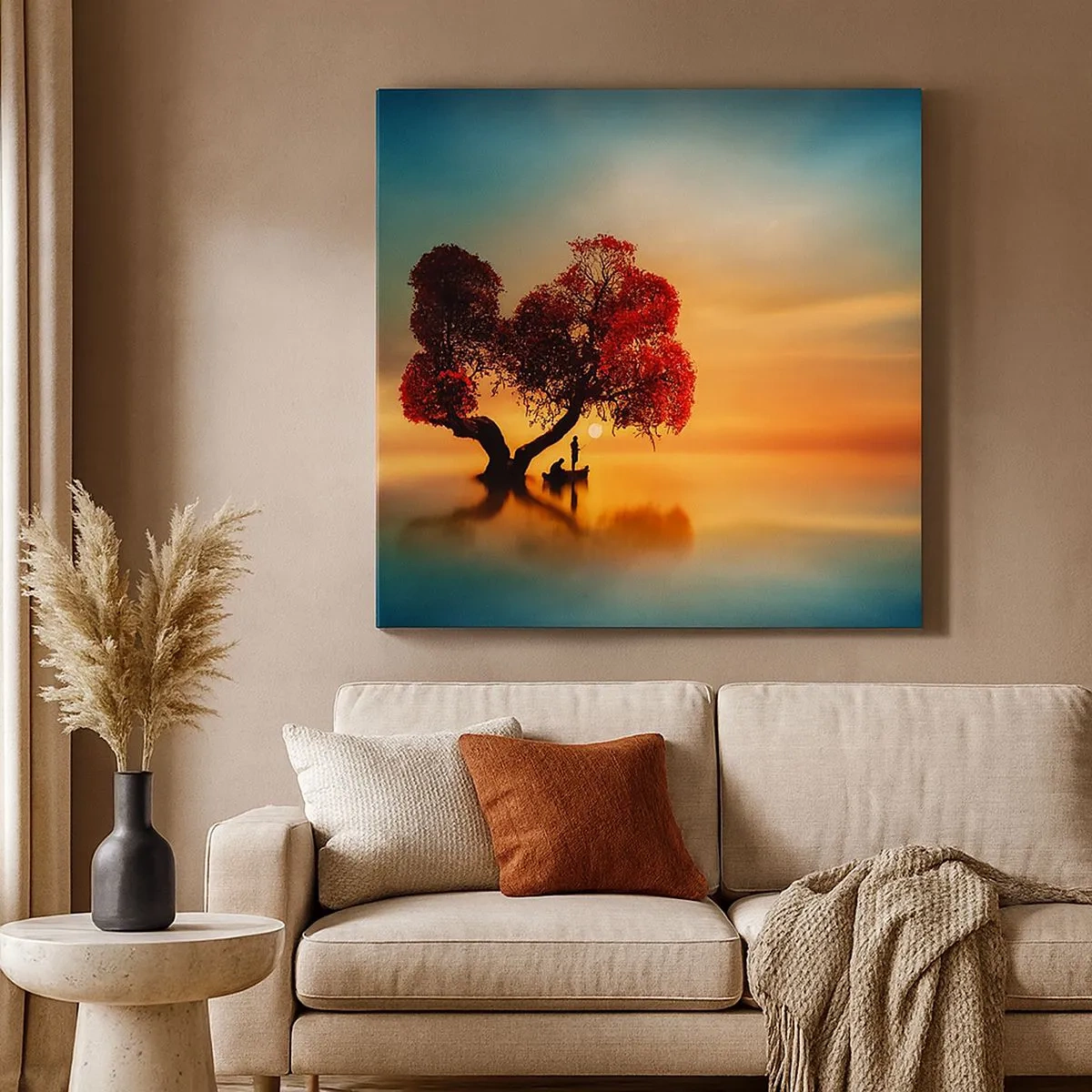 Impression sur toile - Image sur toile - Plénitude et éloignement sans monde - 30x30 cm