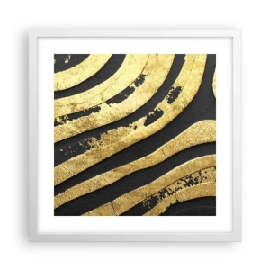 Affiche dans un cadre blanc - Poster - Tout coule - 40x40 cm