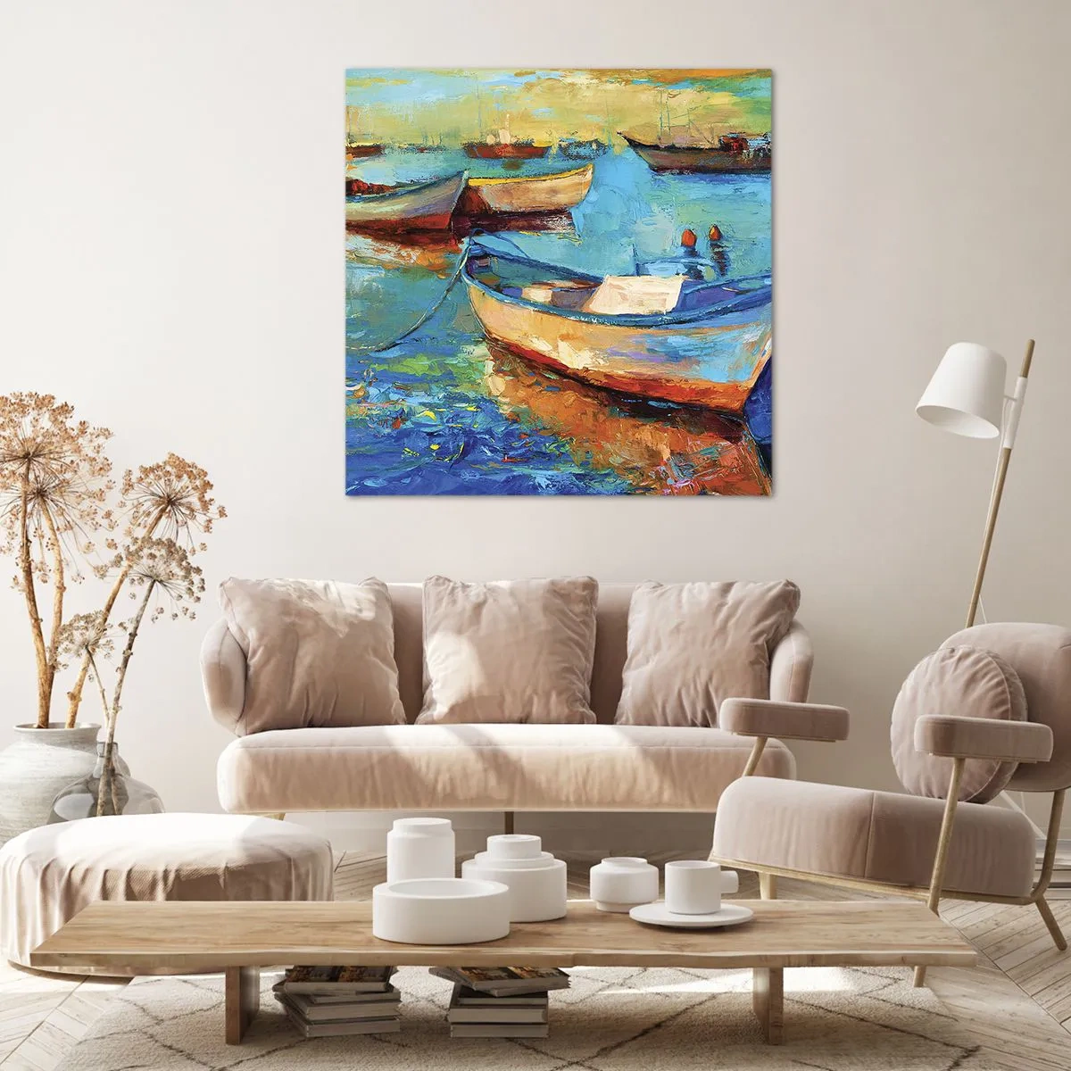 Impression sur toile - Image sur toile - Dans la baie du sud - 60x60 cm