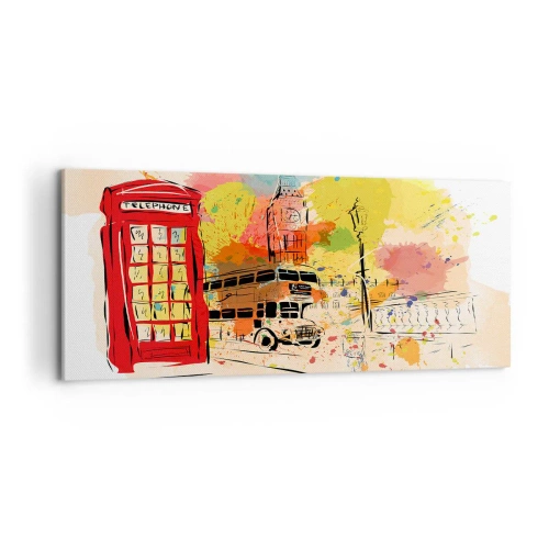 Impression sur toile - Image sur toile - La ville de la variété - 100x40 cm