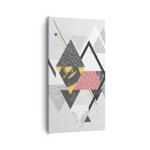 Impression sur toile - Image sur toile - Variation sur triangle et losange - 55x100 cm