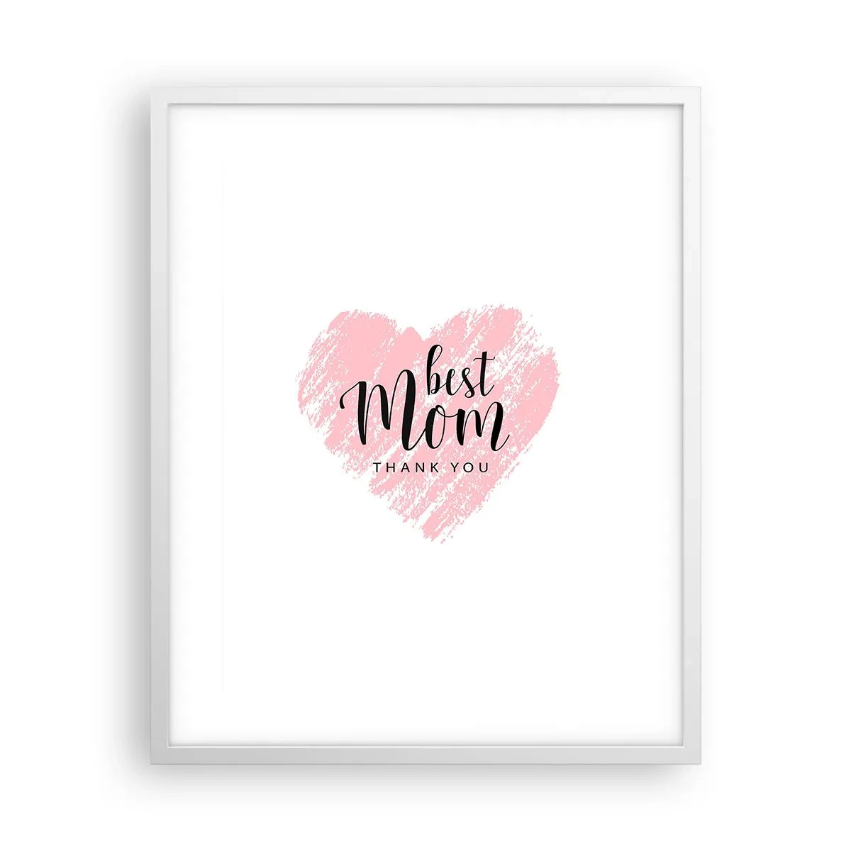 Affiche dans un cadre blanc - Poster - Toujours au bon moment - 40x50 cm