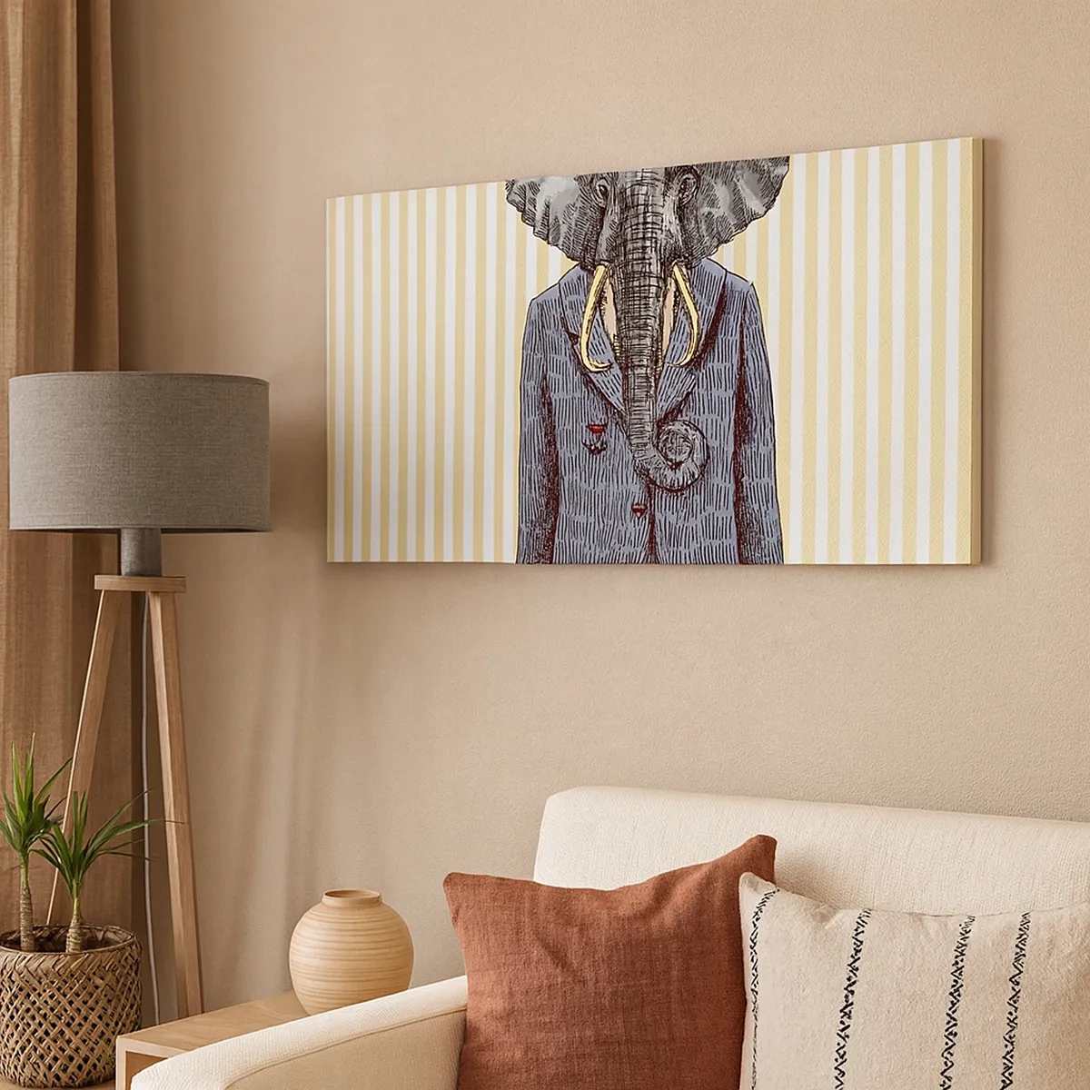 Impression sur toile - Image sur toile - Élégant par nature - 30x30 cm