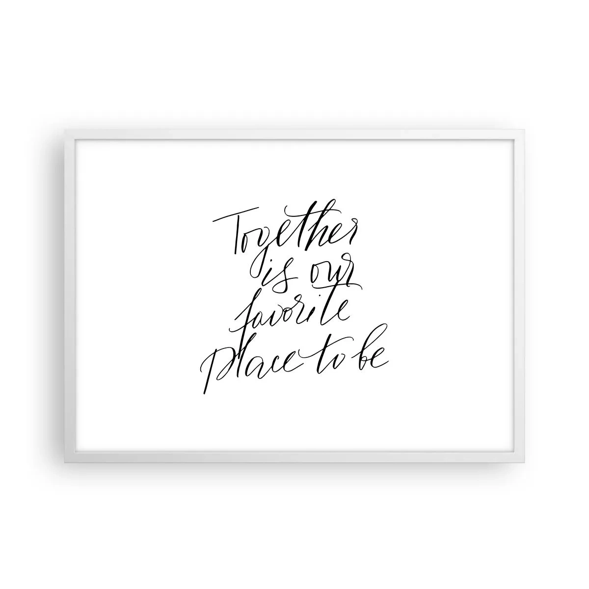 Affiche dans un cadre blanc - Poster - Vous aussi vous le sentez? - 70x50 cm