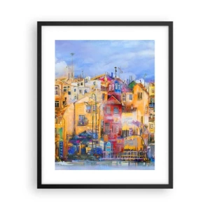 Affiche dans un cadre noir - Poster - Nous sommes ensemble - 40x50 cm